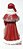 Papai Noel de Resina Com Capa Vermelha de Borda de Pelúcia e Presentes 30cm - Coleção Classiques - Ref 1209266 Cromus Natal - Imagem 2