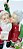 Papai e Mamãe Noel de Resina Com Cachorro 25cm - Colecionáveis - Ref 1921544 Cromus Natal - Imagem 2