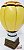 Balão de Ar Quente Vintage Amarelo de Resina - Ref 20652 - Imagem 1