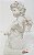 Enfeite Anjo Tocando Instrumento Branco com Flores de Resina 19cm - Coleção Barroca - Ref 1516741 Cromus - Imagem 2