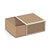 Mini Caixa Quadrada Com Luva Kraft com Borda Branca 6x6x3,5cm com 10 Un - Caixas de Presente - Ref 13001961 Cromus - Imagem 1