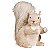 Esquilo Decorativo Rústico Cinza 30cm - Coleção Savana - Ref 1593108 Cromus - Imagem 1