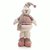 Boneco de Neve em Pé com Roupa Rosa Claro e Cinza 40cm - Coleção Joy - Ref 1210600 - Cromus Natal - Imagem 1