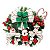 Guirlanda de Natal Decorada Mickey de Pelúcia 40cm Branco, Vermelho e Verde - Coleção Disney - Ref 1924914 - Cromus Natal - Imagem 1