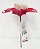 Flor de Natal Poisenttia Vermelha com Branco 15cm - Cabo Curto - Ref 1920785 Natal - Imagem 2
