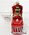Enfeite Para Pendurar Ornamento Trem Glitter Vermelho com Papai Noel - Coleção Cecilia Dale - Ref 1694165 Cromus Natal - Imagem 2