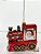 Enfeite Para Pendurar Ornamento Trem Glitter Vermelho com Papai Noel - Coleção Cecilia Dale - Ref 1694165 Cromus Natal - Imagem 3