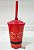 Copo Fest Laço Vermelho com Tampa e Canudo 400ML - NC Toys - Imagem 1