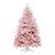 Árvore de Natal Nevada Andes 210cm Rosa e Branco 2100 Hastes - Ref 1025842 Cromus Natal - Imagem 1