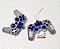 Enfeite de Pendurar Videogame Prata e Azul 10cm Jogo com 2 Unidades - Ref 1019229 Cromus Natal - Imagem 1