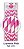 Canudo de Papel Decorado Listras Pink - Com 12 Unidades - Ref 4313 Make - Imagem 1