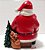 Enfeite Decorativo de Resina Noel Sentado Lendo Livro Para Menina com Pinheiro e Led ao Lado - Colecionáveis - Ref 1718901 Cromus Natal - Imagem 2