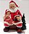 Enfeite Decorativo de Resina Noel Sentado Lendo Livro Para Menina com Pinheiro e Led ao Lado - Colecionáveis - Ref 1718901 Cromus Natal - Imagem 1