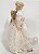 Anjo de Resina com Roupa Branco e Ouro Tocando Trompete 30cm - Coleção Anjos - Ref 1207322 Cromus Natal - Imagem 2