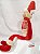 Boneco de Natal Menino Sentado 43cm - Vermelho Bege - Ref 72726001 D&A - Imagem 2