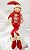 Boneco de Natal Menino Sentado 43cm - Vermelho Bege - Ref 72726001 D&A - Imagem 1