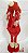 Boneco de Natal Menino em Pé 43cm - Vermelho Bege - Ref 72728001 D&A - Imagem 2