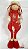 Boneco de Natal Menino em Pé 43cm - Vermelho Bege - Ref 72728001 D&A - Imagem 1