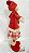 Boneco de Natal Menina em Pé Segurando Coração 43cm - Vermelho Bege - Ref 72729001 D&A - Imagem 2