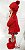 Boneco de Natal Menina em Pé Segurando Coração 48cm - Xadrez Vermelho - Ref 72733001 D&A - Imagem 4