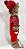 Boneco de Natal Menina em Pé 48cm - Xadrez Vermelho - Ref 72732001 D&A - Imagem 4