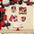 Quadrinhos Decorativos de E.V.A Festa Minnie Vermelha com 4 Unidades - Ref 301062 Piffer - Imagem 4