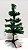 Árvore de Natal Pequena Verde com Base de Plástico 35cm - 25 Hastes - D&A - Imagem 1