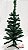 Árvore de Natal Pequena Verde com Base de Plástico 60cm - 60 Hastes - D&A - Imagem 1