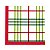 Guardanapo de Papel Decorado Tartan Xadrez Vermelho e Verde 24,5x24,5cm com 20 Un - Ref 29001421 Cromus Natal - Imagem 1
