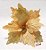 Flor de Natal Bico de Papagaio Dourado com Glitter 15cm - Ref 74696002 D&A - Imagem 1