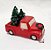 Vela de Natal Formato Caminhonete Vermelha com Pinheiros e Guirlanda 10x7x5cm com 1 Unidade - Velas de Natal - Ref 1750509 Cromus Natal - Imagem 4