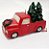 Vela de Natal Formato Caminhonete Vermelha com Pinheiros e Guirlanda 10x7x5cm com 1 Unidade - Velas de Natal - Ref 1750509 Cromus Natal - Imagem 1