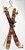 Enfeite Decorativo Ski com Berry Vermelho 47cm - Ref 64023001 D&A - Imagem 1