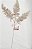 Galho Decorativo de Natal Folhas de Samambaia Com Glitter Nude 80cm - Ref 66346003 D&A - Imagem 1