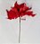 Flor de Natal Poinsetia Vermelha com Glitter Vermelho - Flores Cabo Médio - Ref 1517112 Cromus Natal - Imagem 2