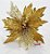 Flor de Natal Poinsetia Ouro com Glitter - Flores Cabo Curto - Ref 1719634 Cromus Natal - Imagem 1