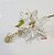 Flor de Natal Poisenttia Branca com Borda Gliter Dourado e Galho de Glitter - Flores Cabo Curto - Ref 1711880 Cromus Natal - Imagem 1