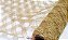Fita de Natal Tela com Glitter Dourado 24cmX2,7m - Ref 65952001 D&A - Imagem 2