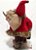 Boneco Papai Noel em Pé Segurando Coração e Lampião 30cm - Ref 73598001 D&A - Imagem 2