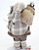 Boneco Papai Noel em Pé Roupa Bege Marrom Segurando Lanterna e Saco de Presente 45cm - Ref 73689001 D&A - Imagem 3