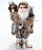 Boneco Papai Noel em Pé Roupa Bege Marrom Segurando Lanterna e Saco de Presente 45cm - Ref 73689001 D&A - Imagem 1