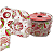 Fita de Natal Aramada Voal Branco com Bengalas Coloridas 6,3xcmx9,14cm - Fitas Natalinas - Ref 1317489 Cromus Natal - Imagem 1