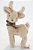 Rena Decorativa em Pé de Pelúcia com Laço Xadrez no Pescoço - Ref 1016185 Cromus Natal - Imagem 1