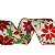 Fita de Natal Aramada Estampa de Flores Poisettia 6,3x9x14cm - Fitas Natalinas - Ref 1014288 Cromus Natal - Imagem 1