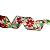 Fita de Natal Aramada Estampa de Flores Poisettia 6,3x9x14cm - Fitas Natalinas - Ref 1014288 Cromus Natal - Imagem 3