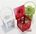 Enfeite Lampião Porta Vela Vermelho, Verde e Branco de Metal com Glitter - Jogo com 3 Unidades - Ref 1212650 Cromus Natal - Imagem 2