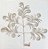 Galho Decorativo de Natal Folhas de Samambaia com Glitter Champanhe 59cm - Ref 66274001 D&A - Imagem 1