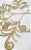 Galho Decorativo de Natal Folhas de Samambaia com Glitter Dourado 59cm - Ref 66274003 D&A - Imagem 2