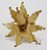 Flor de Natal Bico de Papagaio Aveludado Dourado com Glitter 30cm - Flores Natalinas - Ref 74652004 D&A - Imagem 1