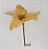 Flor de Natal Bico de Papagaio Dourado 15cm - Cabo Curto - Ref 74688002 D&A - Imagem 2